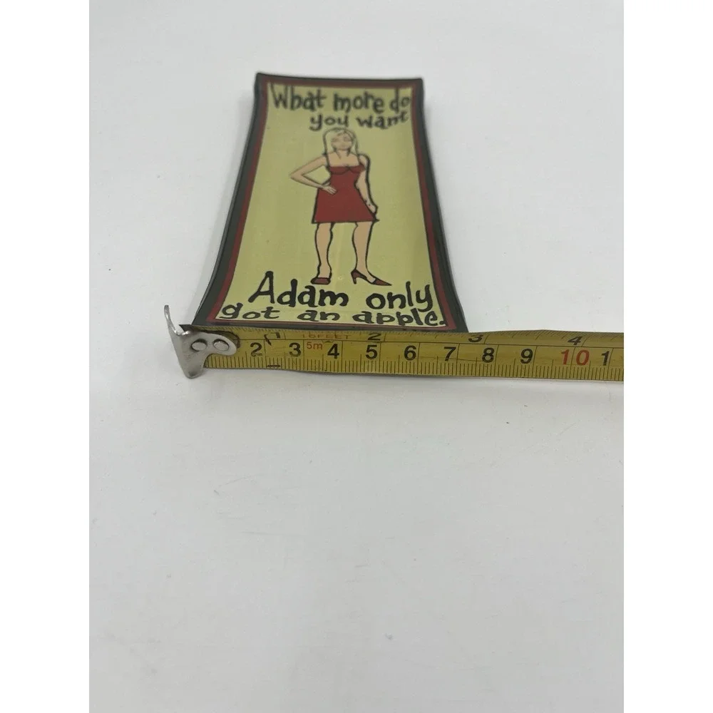 ViTG 60's Houze Art Glass Naughty Ashtray Trinket Dish Humor Sex Adam And Eve